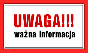 WAŻNA INFORMACJA